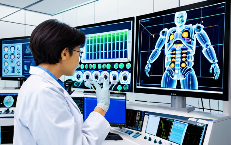 A team of professional scientists and engineers, fully clothed in modest lab coats and appropriate attire, meticulously observing a robotic arm precisely manipulating chemicals in a state-of-the-art AI-powered chemical research laboratory. Large holographic displays in the background show complex molecular structures and real-time simulation data. The scene emphasizes innovation and discovery, with clean, well-lit surroundings and advanced scientific equipment. Perfect anatomy, correct proportions, natural pose, well-formed hands, proper finger count, natural body proportions, professional photography, high quality, safe for work, appropriate content, family-friendly.