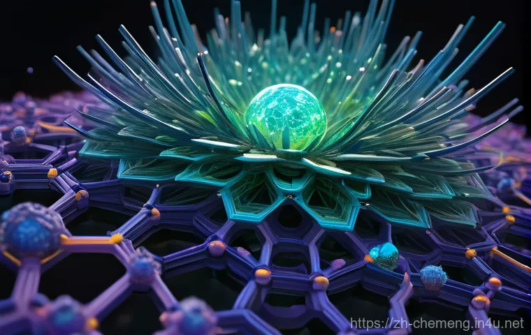 초분자 화학과 자기조립 - The Enchanted Molecular Construction Site**

Prompt: "A vibrant, futuristic digital art rendering of...