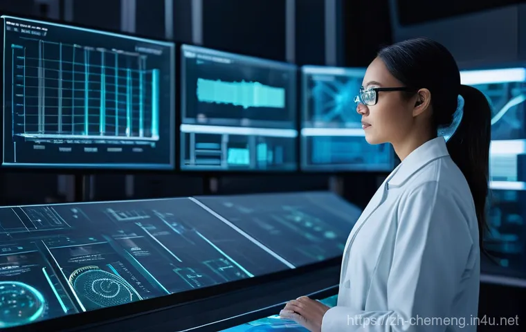 화학공정 시뮬레이션 - **Prompt:** A highly detailed, realistic image of a female chemical engineer in her early 30s, dress...