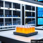 전해질 및 이온성 액체 - A high-tech laboratory scene showcasing advanced energy storage materials: close-up view of cutting-...