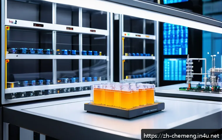 전해질 및 이온성 액체 - A high-tech laboratory scene showcasing advanced energy storage materials: close-up view of cutting-...