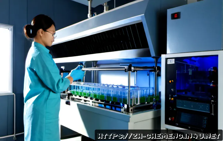 광촉매 및 태양광 화학공정 - Photorealistic solar photocatalytic chemical processing laboratory, a clear glass flow reactor conta...